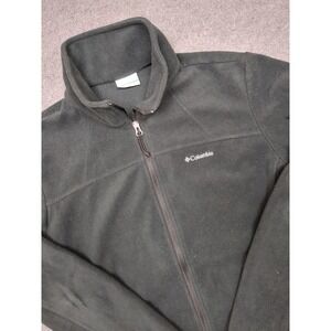Columbia Fleece Jacket Full Zip Womens L Gray‎ Outdoor Warm Lightweight